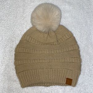 Tan Knit Hat